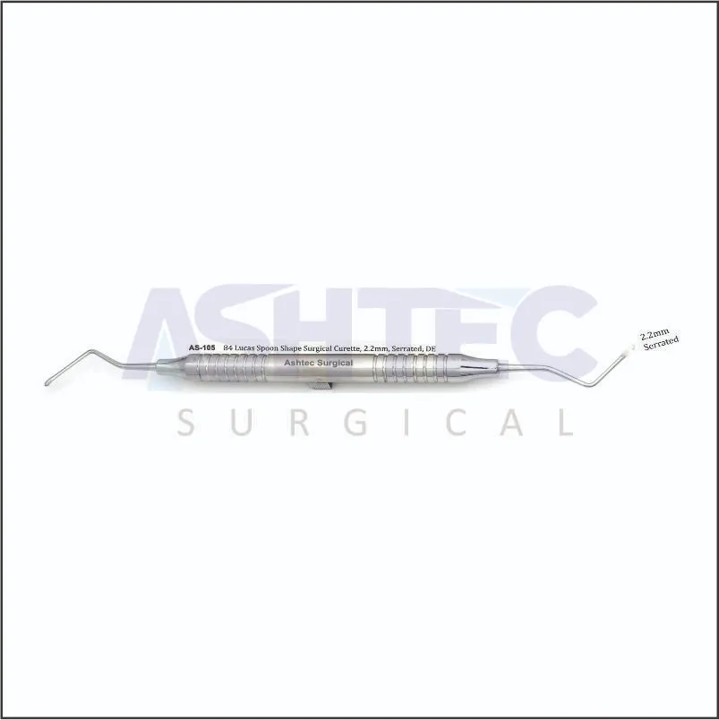 85 Lucas Spoon Shape Surgical Curette,2.2mm,Serrated, DE
