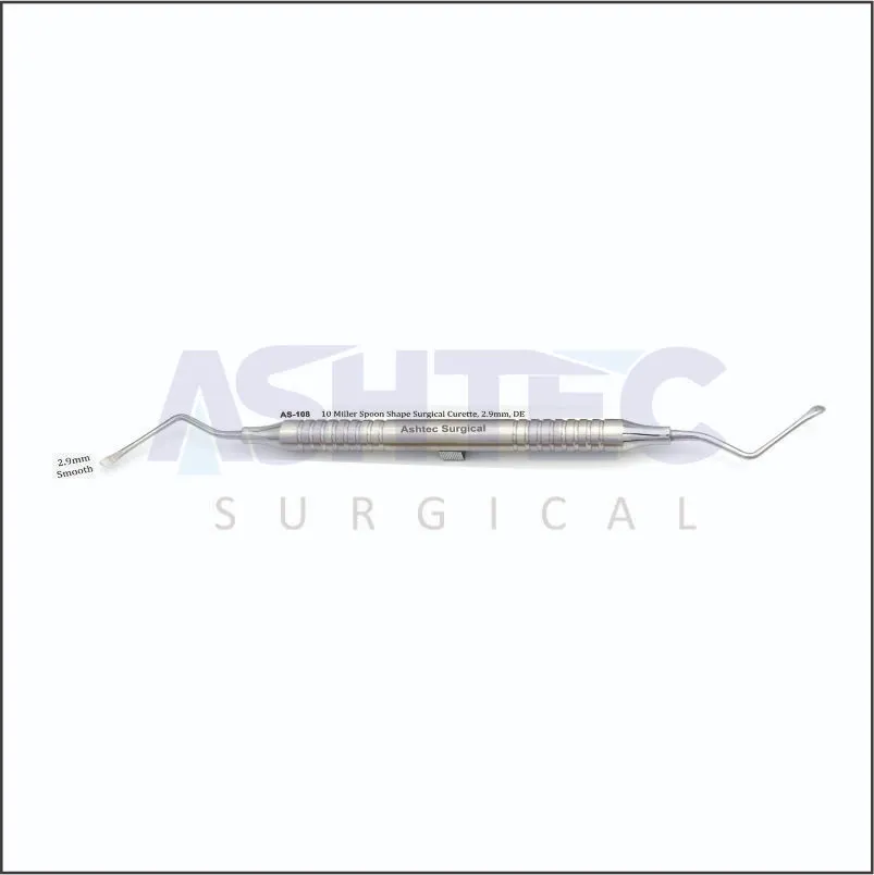 10 Miller Spoon Shape Surgical Curette, 2.9mm, DE