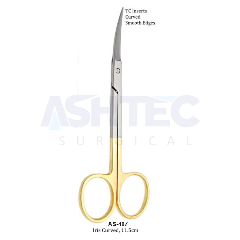 TC Iris Scissors, Curved, 11.5 cm