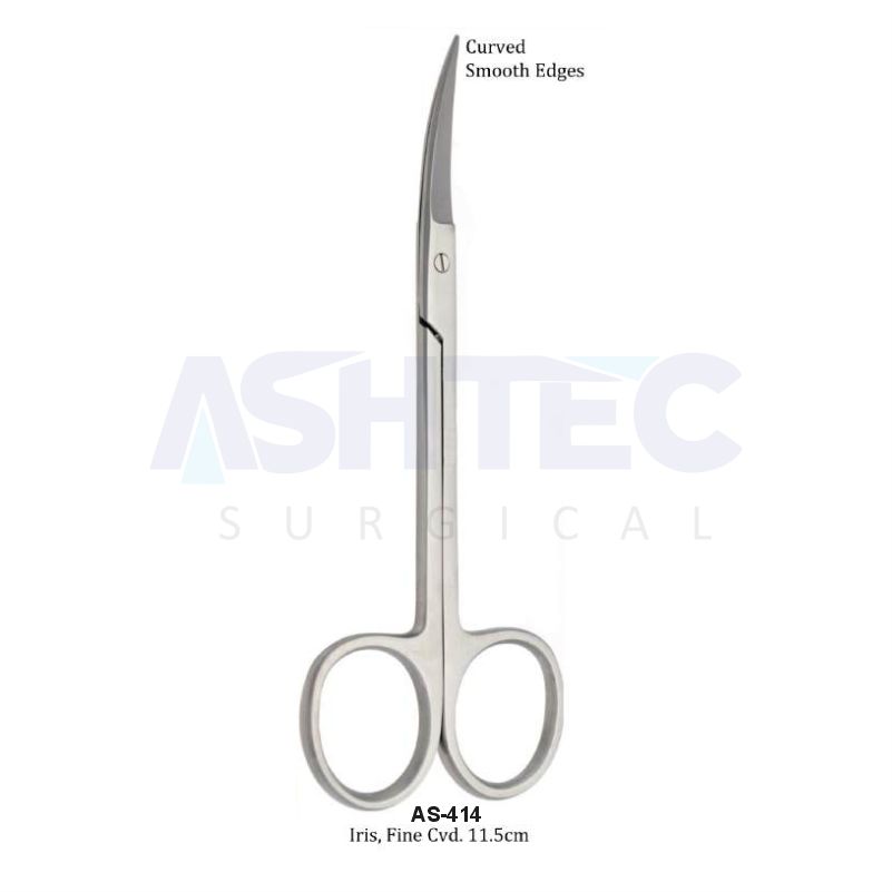 Iris Scissors, Fine, Curved, 11.5 cm (Smooth Edges)