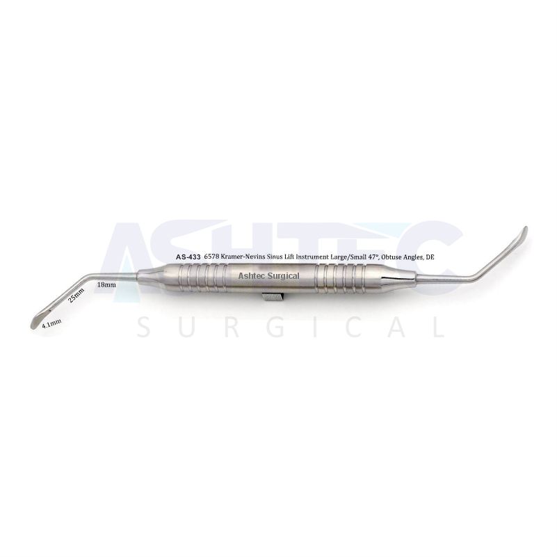 6578 Kramer-Nevins Sinus Lift Instrument Large/Small 47°, Obtuse Angles, DE