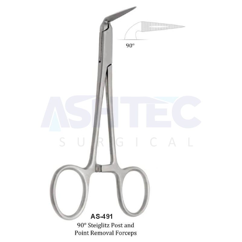 90° Steiglitz Post and Point Removal Forceps