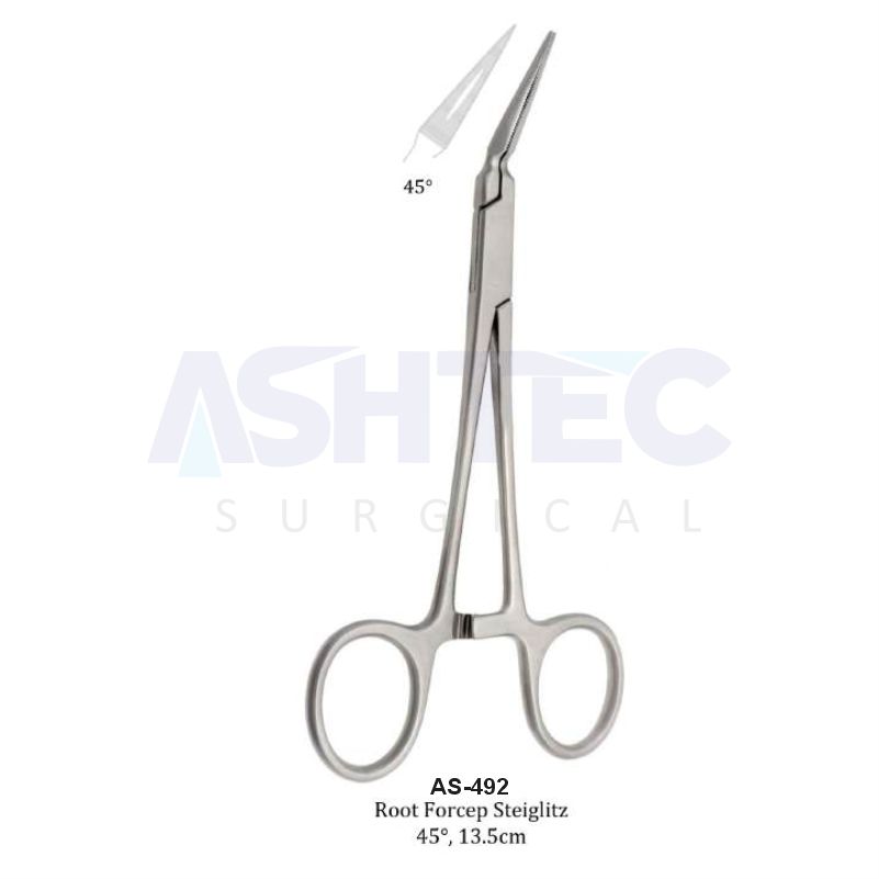 Root Forcep Steiglitz 45°, 13.5cm