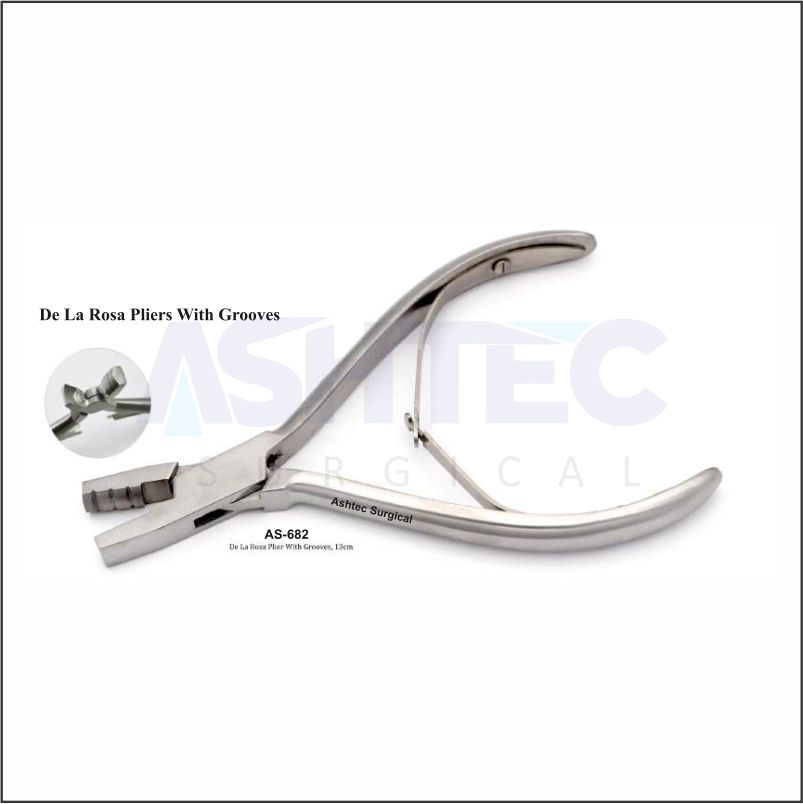 De La Rosa Pliers With Grooves, 13cm